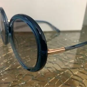BRAND NEW AUTHENTIC BLUE OVERSIZED ROUND POMELLATO SUNGLASSES Pomellato | Accessories | Brand New Authentic Blue Oversized  main image 3